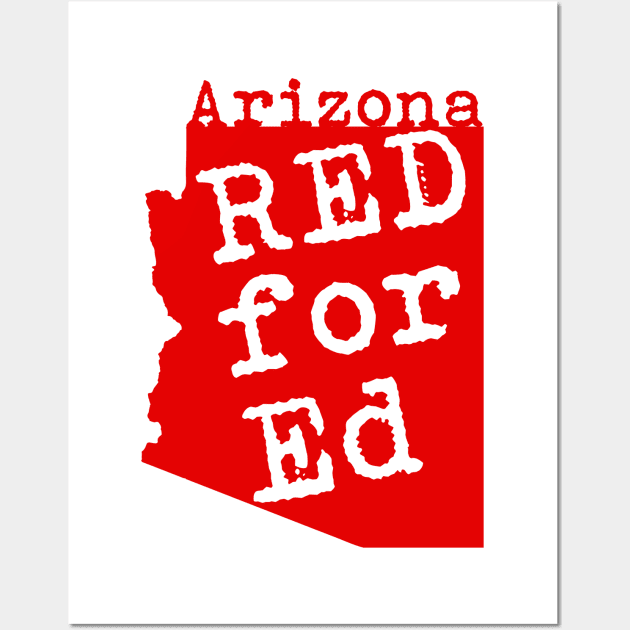 Red for Ed shirt Wall Art by diardo